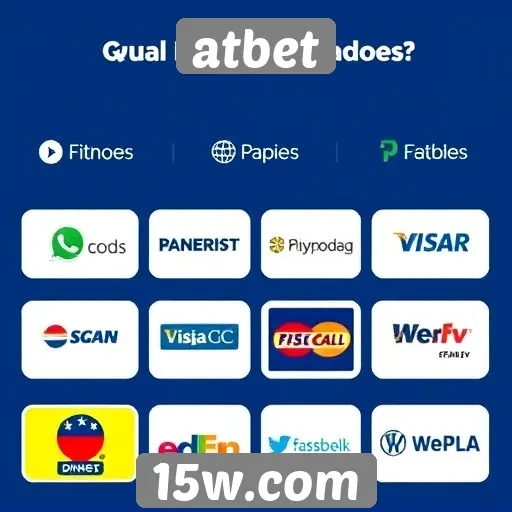 Opções de pagamento disponíveis no atbet